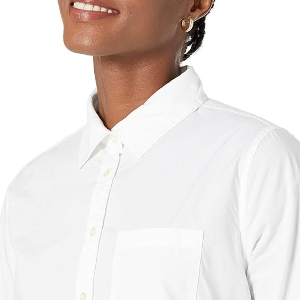 Amazon Essentials | Women's Basic White Button-Do… - image 5